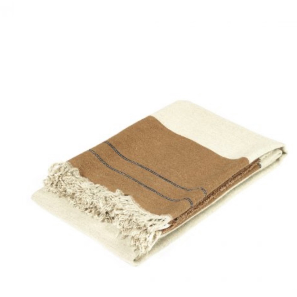 NWOT Gus Belgian Linen & Wool Throw